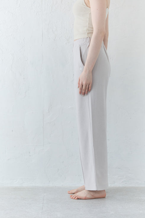 nemcaro ふっくら起毛ワイドストレートパンツ