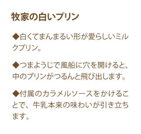 Bocca 牧家の白いプリン 3本セット