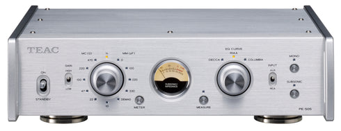 TEAC Full Balance Phono Equalizer Amplifier PE-505 (Black/Silver)
