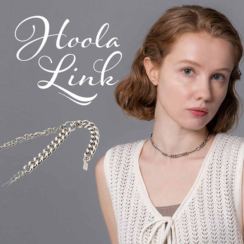 医療機器】純チタン磁気ネックレス Hoola Link [ HARD CHAIN ]（フーラ