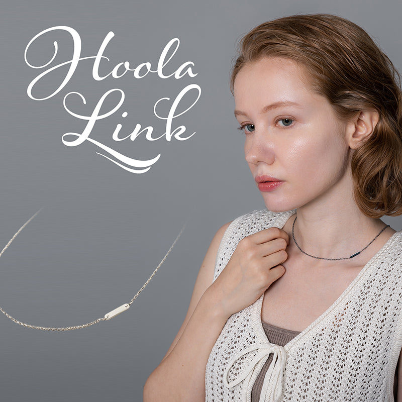 【医療機器】純チタン磁気ネックレス  Hoola Link [ TAG ] （フーラリンク タグ） ※ジュエリーポーチ付き